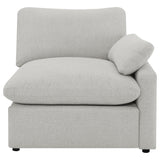 Collins Upholstered RAF Power Recliner Grey from Coaster - Luna Furniture