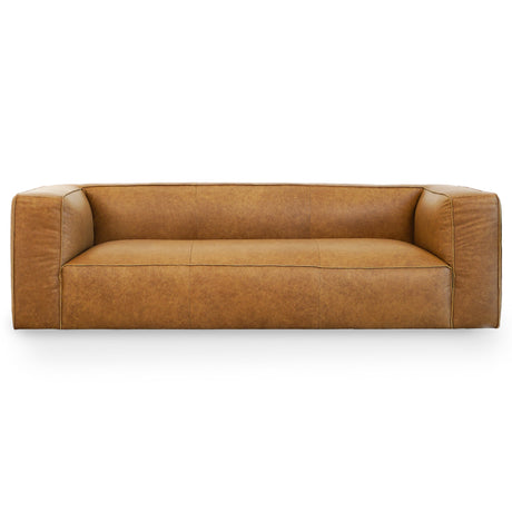 Colton Brown Genuine Leather Sofa from Ashcroft Furniture - Luna Furniture