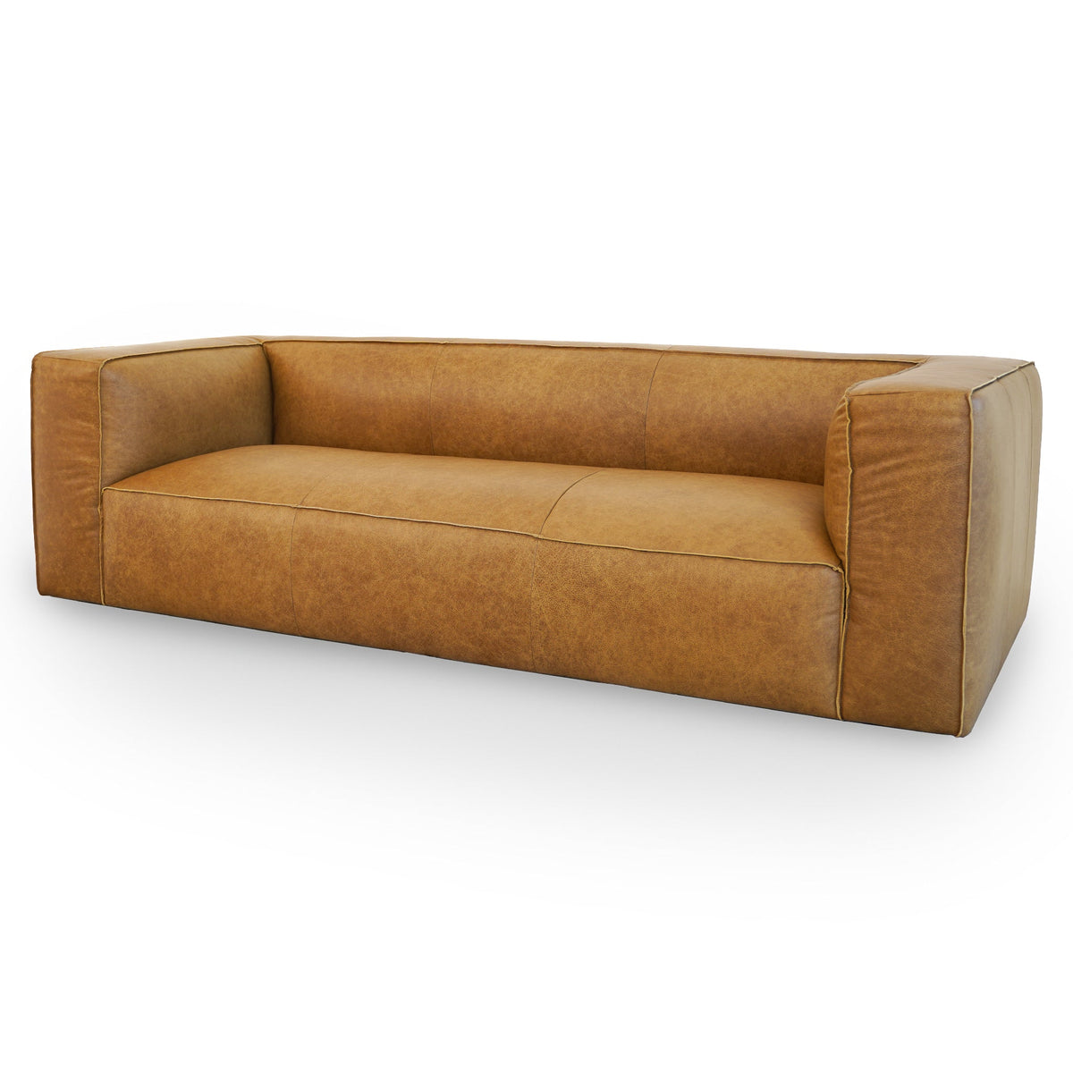 Colton Tan Leather Sofa from Ashcroft Furniture - Luna Furniture