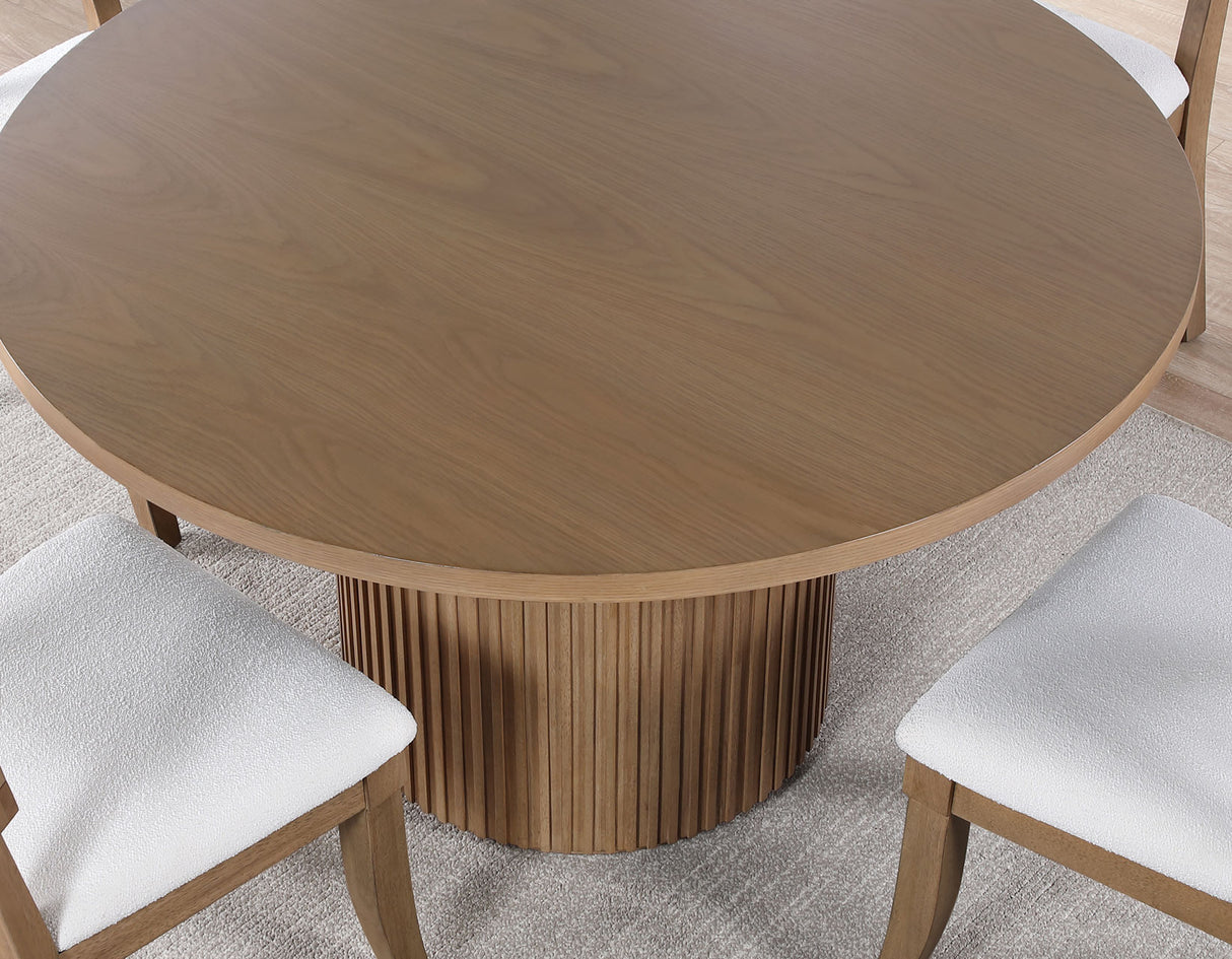 Colvin Toffee Brown Round Dining Room Set from Steve Silver - Luna Furniture
