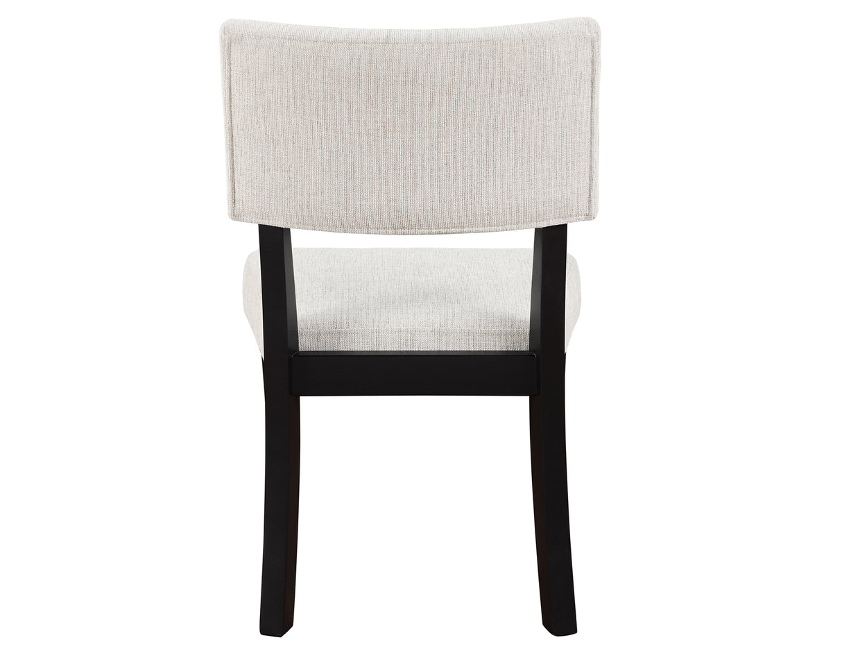 Colvin 5-Piece 52″ Round White Marble Dining Set, Black Finish from Steve Silver - Luna Furniture