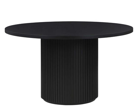 Colvin 52″ Round Dining Table, Black finish from Steve Silver - Luna Furniture