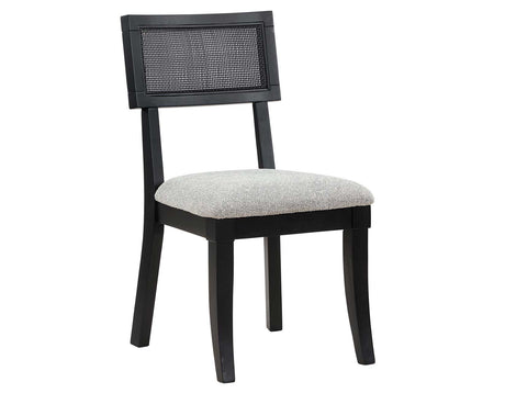 Colvin Cane Side Chair, Black from Steve Silver - Luna Furniture