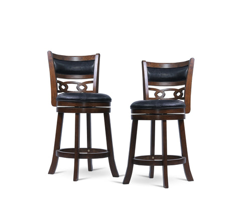 Savor Brown Swivel Counter Height Chair, Set of 2 from Homelegance - Luna Furniture