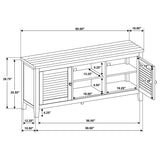 Concord Distressed Java 2-Door TV Stand Console from Coaster - Luna Furniture