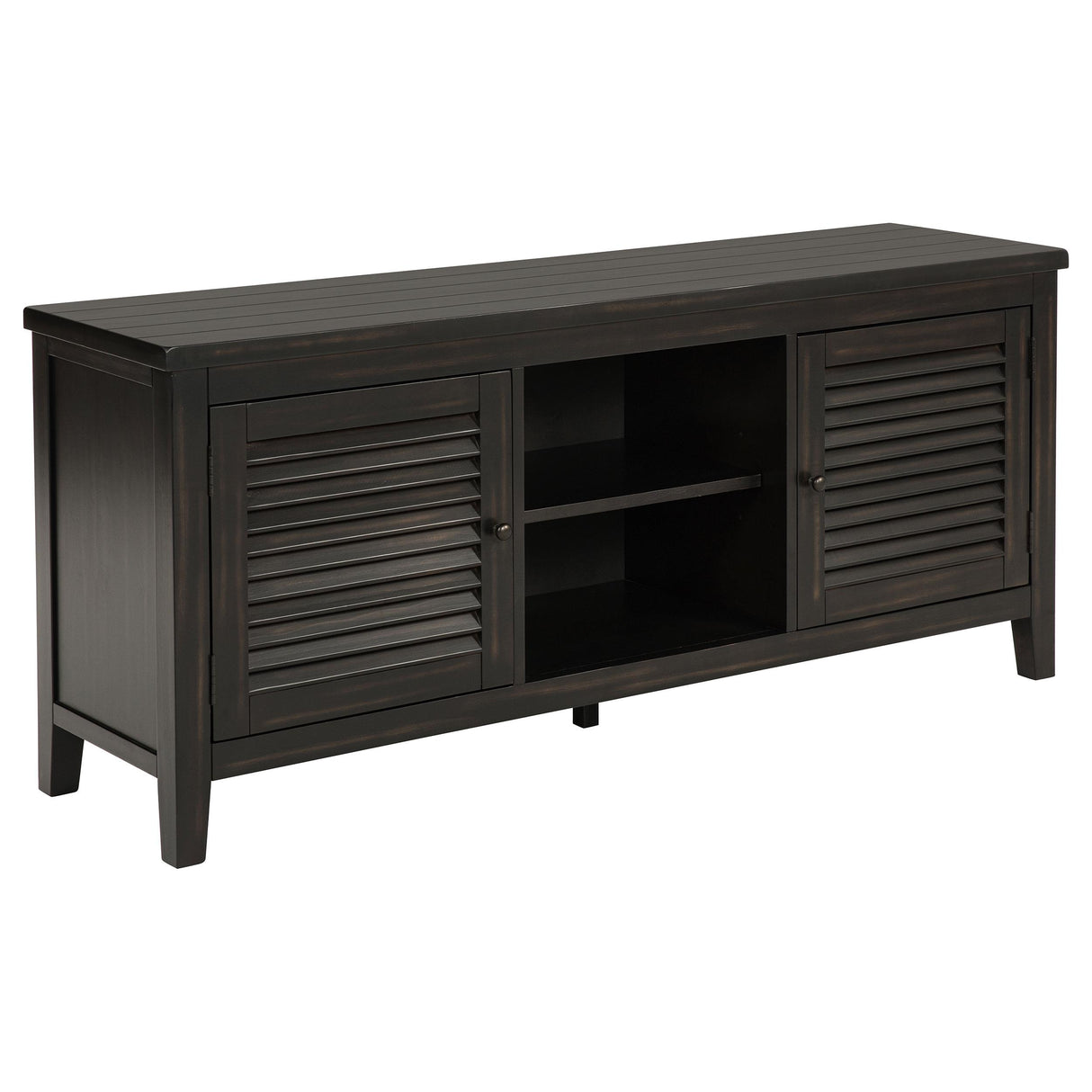 Concord Distressed Java 2-Door TV Stand Console from Coaster - Luna Furniture