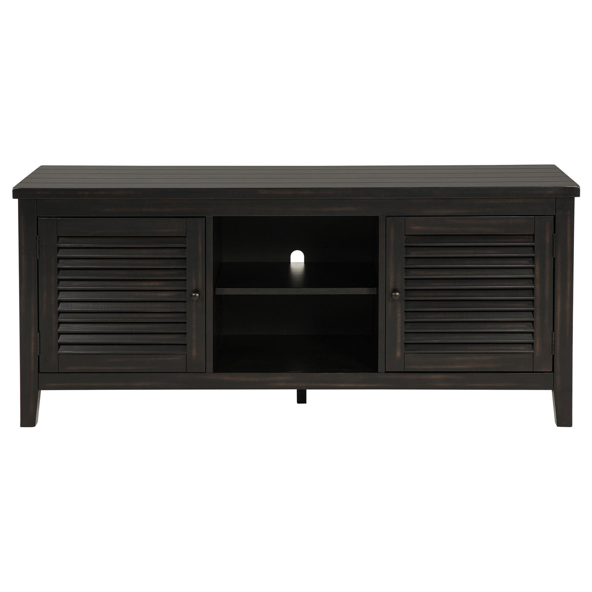Concord Distressed Java 2-Door TV Stand Console from Coaster - Luna Furniture