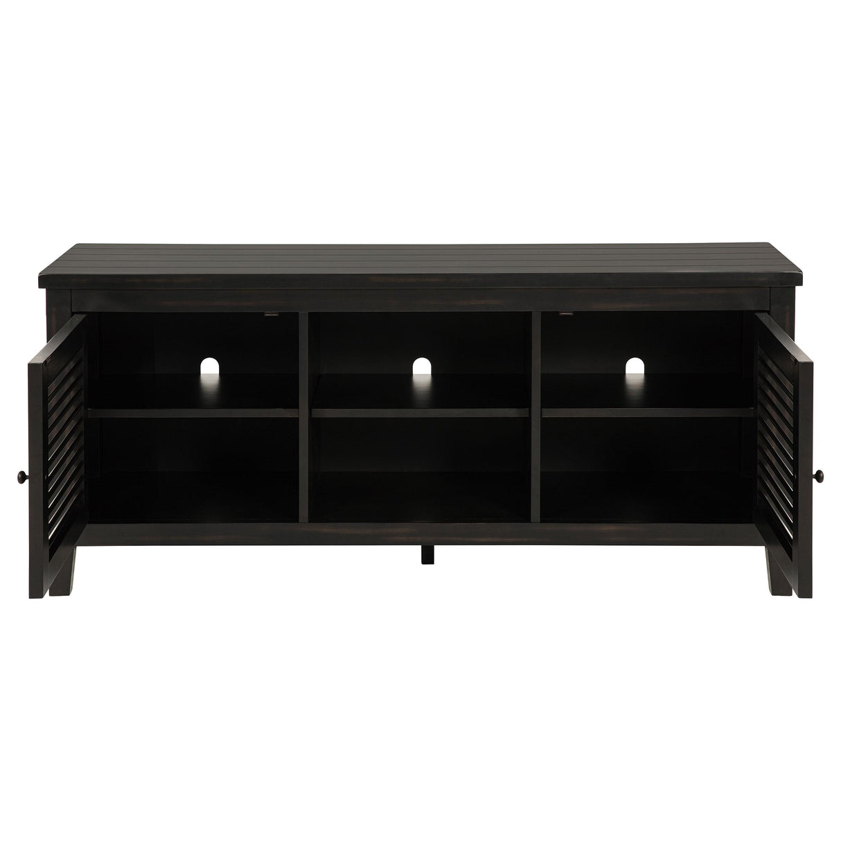 Concord Distressed Java 2-Door TV Stand Console from Coaster - Luna Furniture