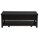 Concord Distressed Java 2-Drawer Rectangular Coffee Table from Coaster - Luna Furniture