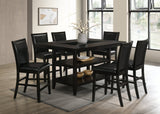 Condor Black PU 7-Piece Counter Height Set from Happy Homes - Luna Furniture
