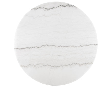 Conrad Black/White Round Marble Top Dining Room Set from Steve Silver - Luna Furniture