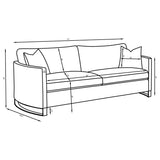 Corliss 2-piece Velvet Upholstered Sofa Set Camel from Coaster - Luna Furniture