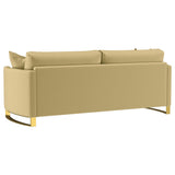 Corliss 2-piece Velvet Upholstered Sofa Set Camel from Coaster - Luna Furniture