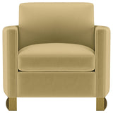Corliss 3-piece Velvet Upholstered Sofa Set Camel from Coaster - Luna Furniture