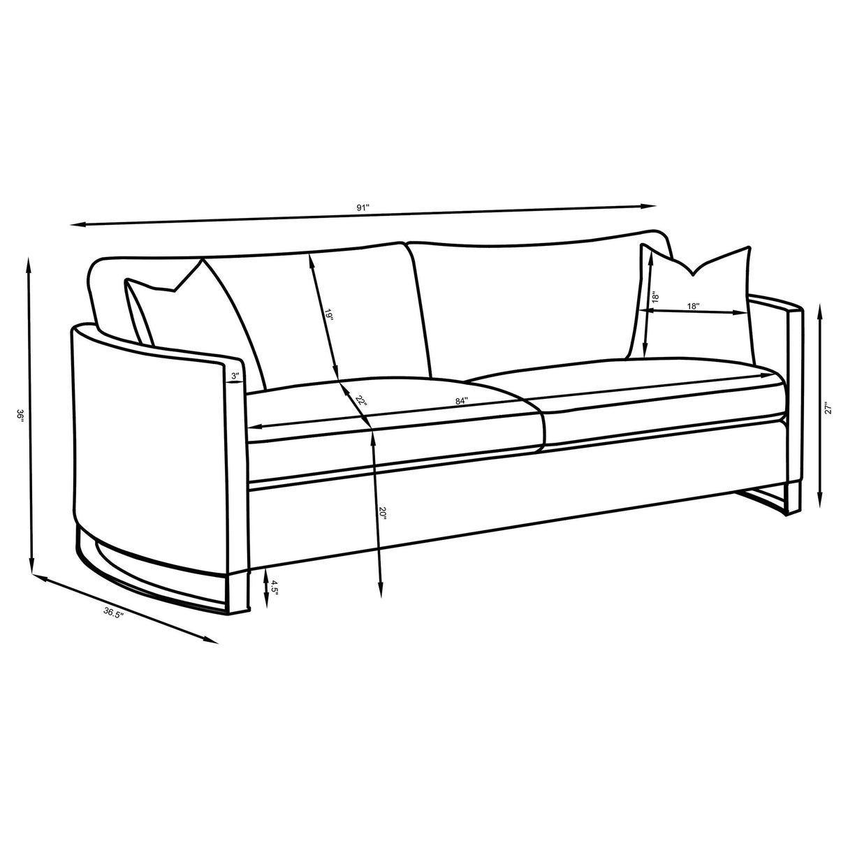 Corliss 3-piece Velvet Upholstered Sofa Set Camel from Coaster - Luna Furniture