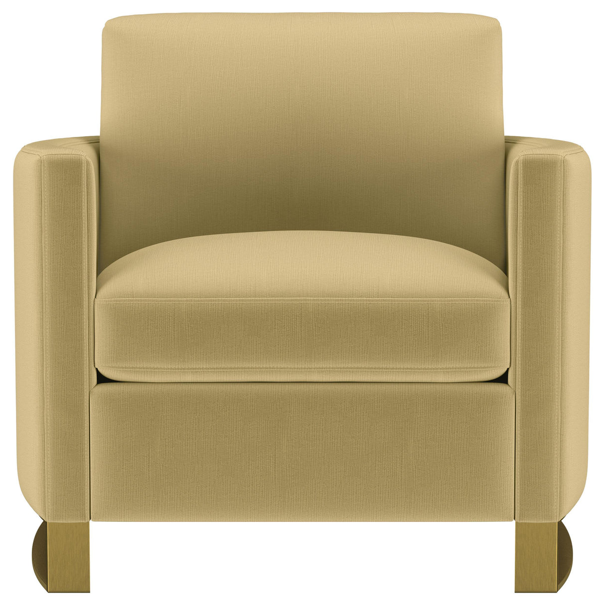Corliss Camel Velvet Curved Track Arm Chair from Coaster - Luna Furniture