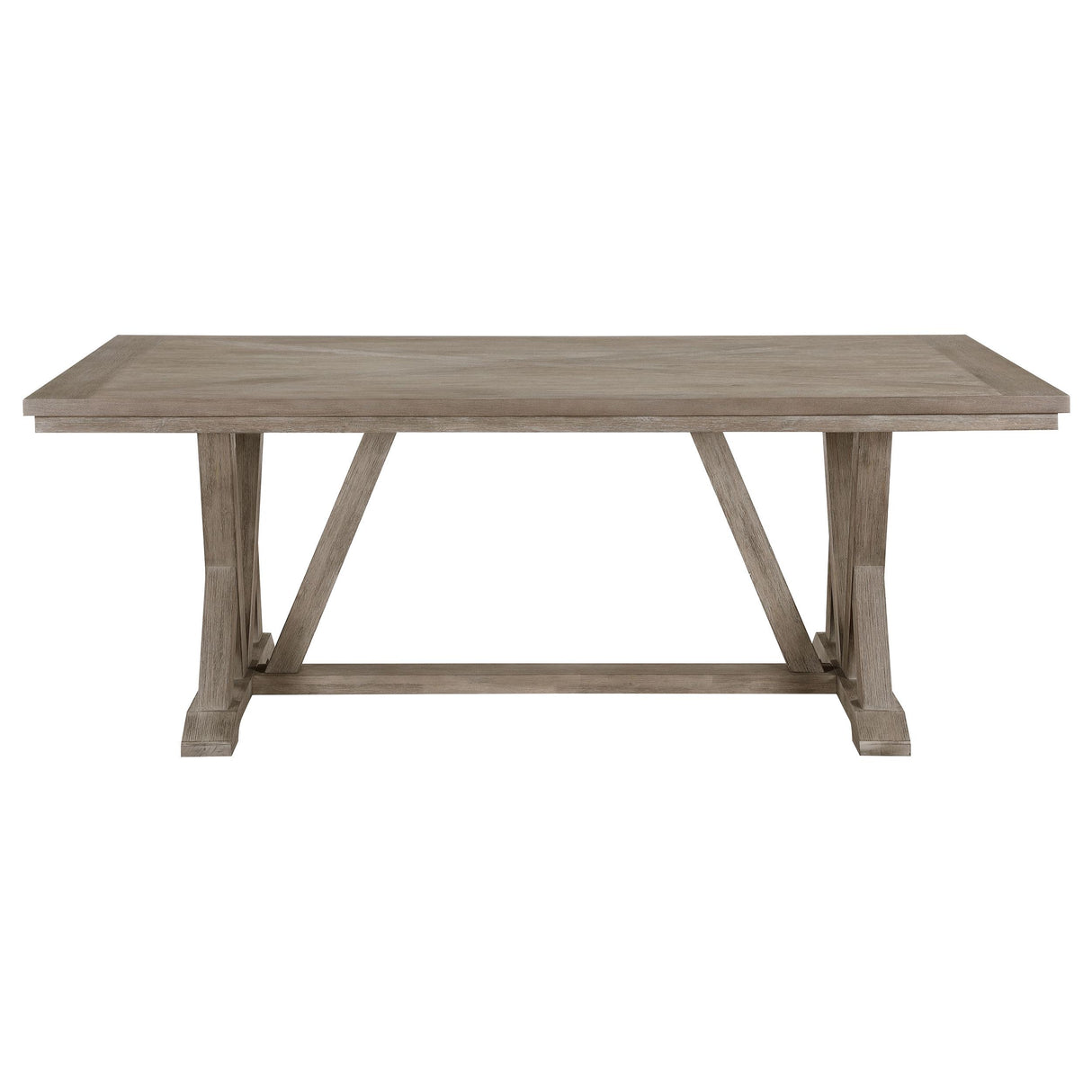 Cornelia Coastal Gray Rectangular Wood Dining Table from Coaster - Luna Furniture