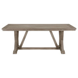 Cornelia Coastal Gray Rectangular Wood Dining Table from Coaster - Luna Furniture