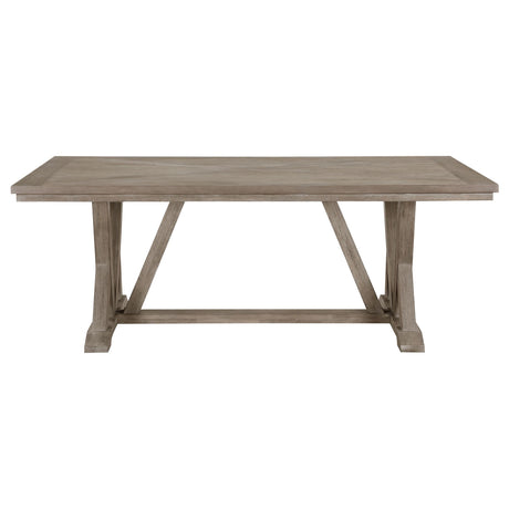 Cornelia Coastal Gray Rectangular Wood Dining Table from Coaster - Luna Furniture