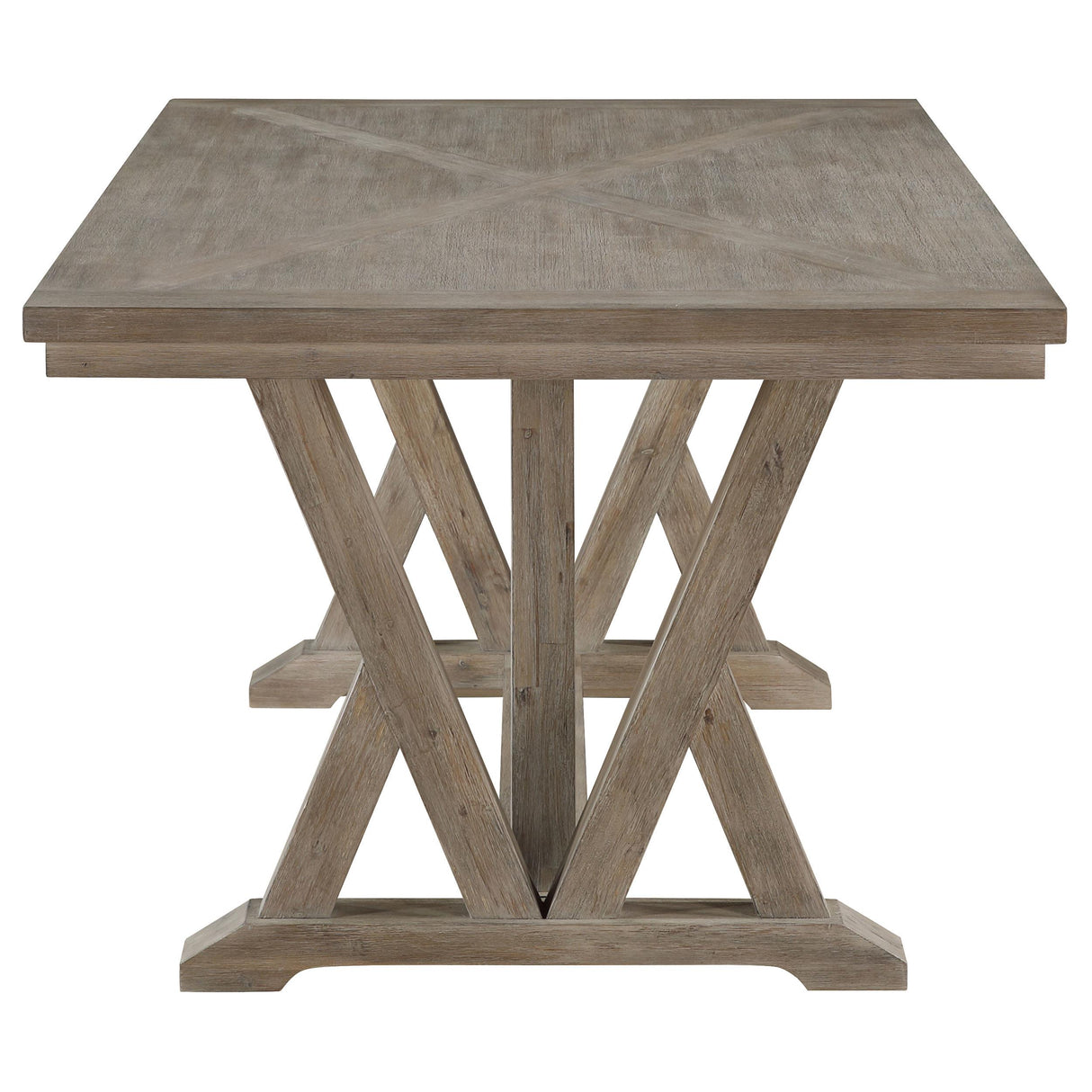 Cornelia Coastal Gray Rectangular Wood Dining Table from Coaster - Luna Furniture
