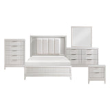 Cornwall Antique White 5-Piece Bedroom Set (Queen Bed, Nightstand, Dresser, Mirror, Chest) from Homelegance - Luna Furniture