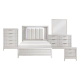 Cornwall Antique White 5-Piece Bedroom Set (Queen Bed, Nightstand, Dresser, Mirror, Chest) from Homelegance - Luna Furniture