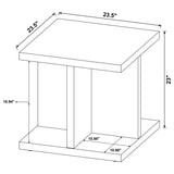 Cortona Mango Square End Table from Coaster - Luna Furniture