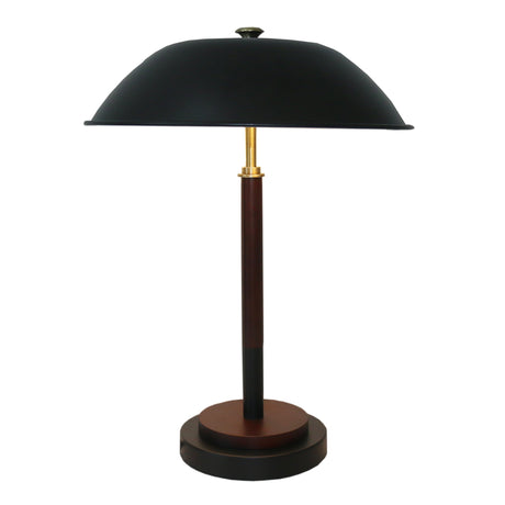 Cosmiclume Black Umbrella Shaped Table Lamp - Walnut - Bronze from Ashcroft Furniture - Luna Furniture