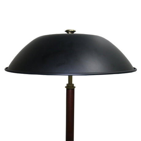 Cosmiclume Black Umbrella Shaped Table Lamp - Walnut - Bronze from Ashcroft Furniture - Luna Furniture