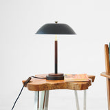 Cosmiclume Black Umbrella Shaped Table Lamp - Walnut - Bronze from Ashcroft Furniture - Luna Furniture