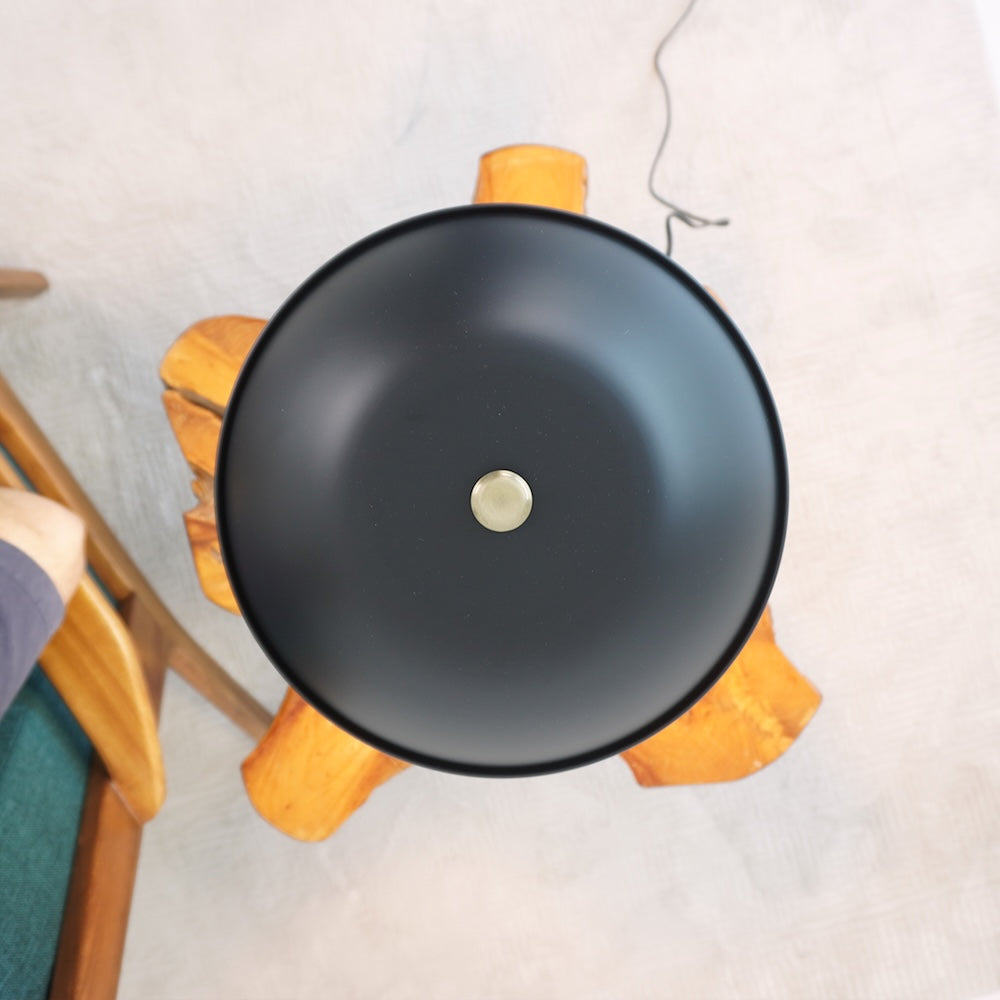 Cosmiclume Black Umbrella Shaped Table Lamp - Walnut - Bronze from Ashcroft Furniture - Luna Furniture