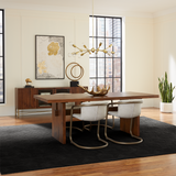 Cosmopolitan 82" Dining Table in Honey Brown from Home Trends & Design - Luna Furniture
