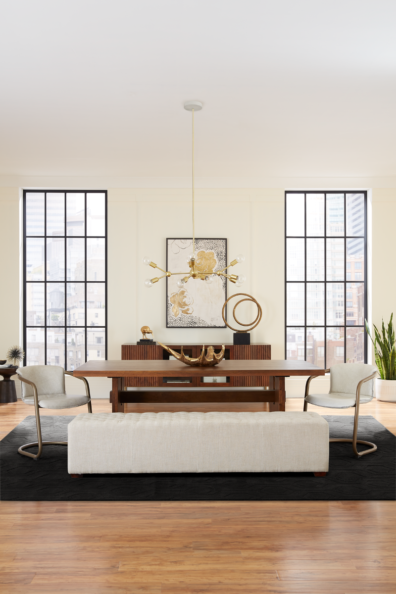 Portofino 22" Dining Chair in Vintage White Leather, Set of 2 from Home Trends & Design - Luna Furniture