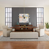 Peabody 25" Wheeled Armchair in Beige Linen from Home Trends & Design - Luna Furniture