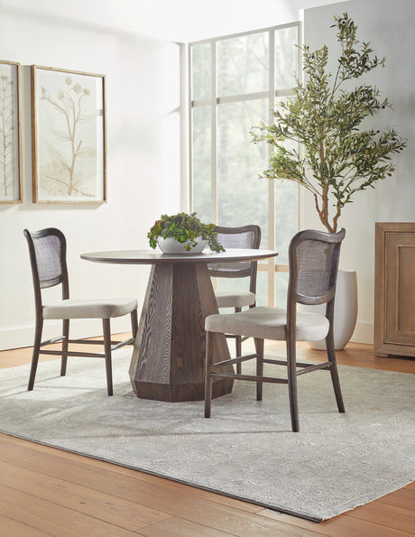 Coulter 42" Round Dining Table in Burnished Brown Ash from Essentials For Living - Luna Furniture