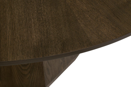 Coulter 54" Round Dining Table in Burnished Brown Ash from Essentials For Living - Luna Furniture