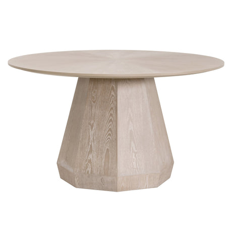Coulter 54" Round Dining Table in Natural Gray Ash from Essentials For Living - Luna Furniture