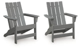 Cove Beach 2 Adirondack Chairs in Gray from Ashley - Luna Furniture