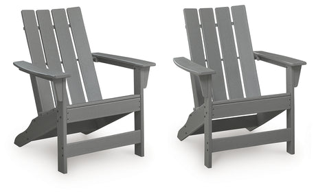 Cove Beach 2 Adirondack Chairs in Gray from Ashley - Luna Furniture