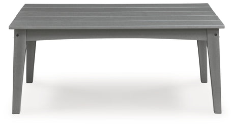 Cove Beach Gray Outdoor Coffee Table from Ashley - Luna Furniture
