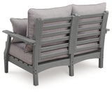 Cove Beach Outdoor Sofa and Loveseat in Gray from Ashley - Luna Furniture