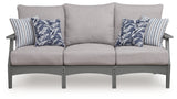 Cove Beach Outdoor Sofa and Loveseat in Gray from Ashley - Luna Furniture