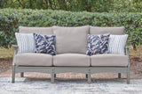 Cove Beach Outdoor Sofa and Loveseat in Gray from Ashley - Luna Furniture
