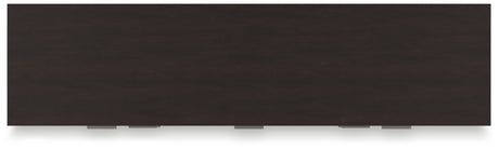 Covetown California King Panel Bed with Dresser in Dark Brown from Ashley - Luna Furniture