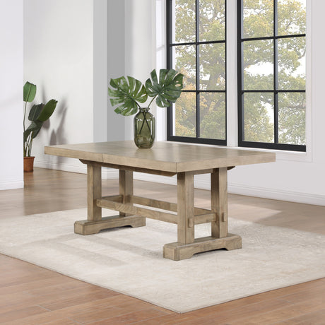 Napa Weathered Sand Dining Room Set from Steve Silver - Luna Furniture