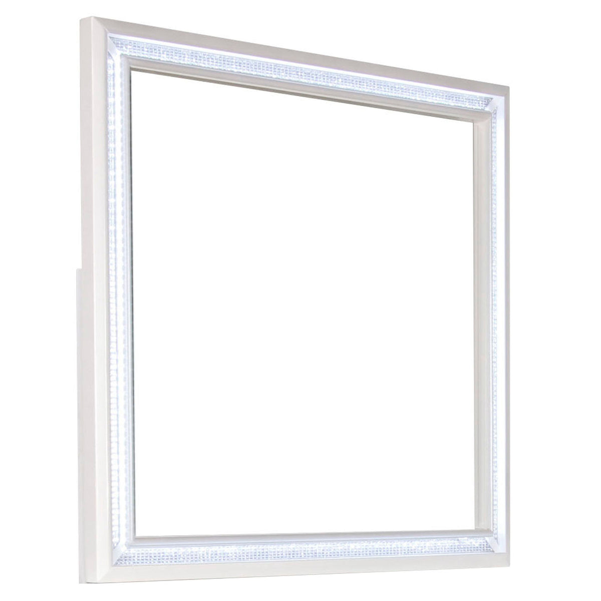 Cassie Shimmering Pearl Illuminating Glam Mirror from Steve Silver - Luna Furniture