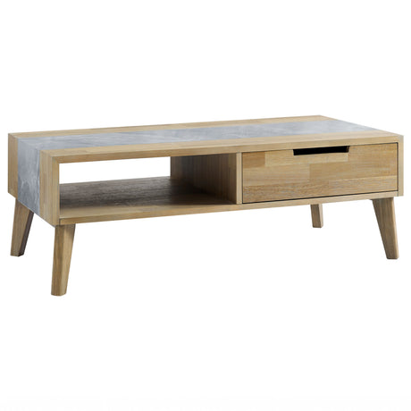 Calgary Sintered Stone Inlay Coffee Table from Steve Silver - Luna Furniture