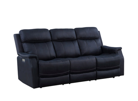 Valencia Ocean Blue Dual Power Reclining Sofa from Steve Silver - Luna Furniture