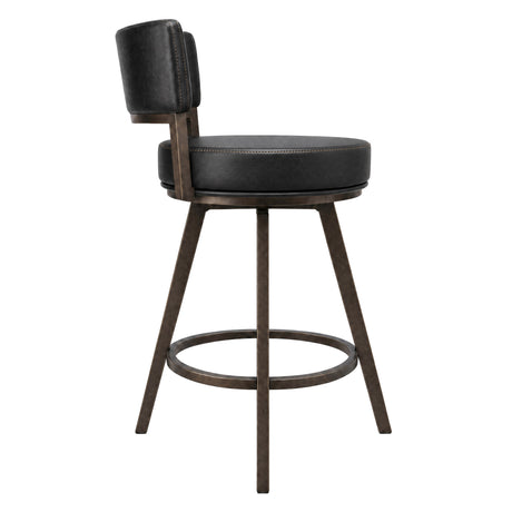 Geno Black 24" Commercial Grade Counter Stool from Steve Silver - Luna Furniture