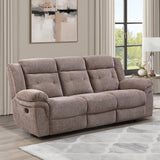 Sydney Brown Manual Recliner Sofa from Steve Silver - Luna Furniture